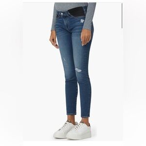 Joe’s the Icon distressed ankle maternity jeans
